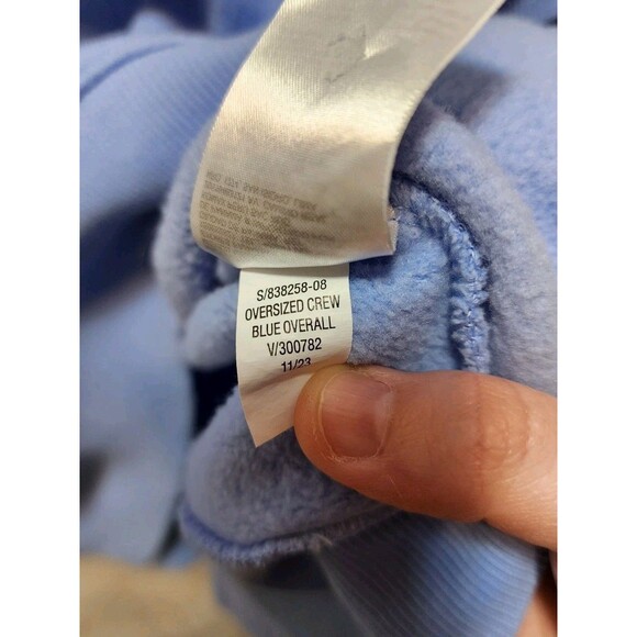 Old Navy Women XL Light Blue Oversized Sweater Basic Comfort Soft Solid Lounge - Picture 9 of 12